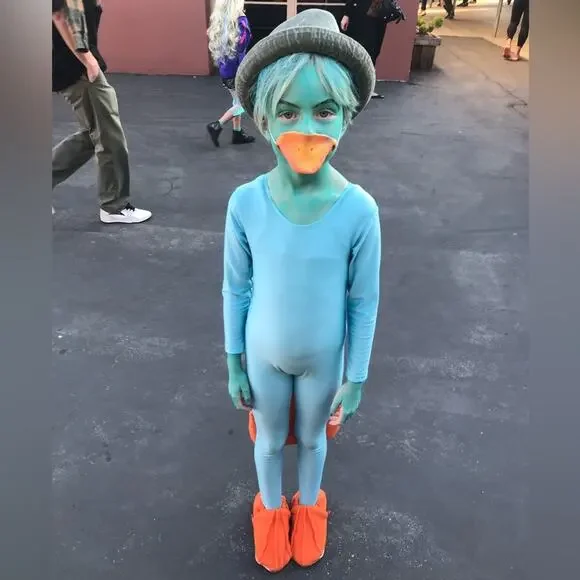 Perry the Platypus Phineas and Ferb Halloween Costume GUC Milo Murphy's Law - Picture 9 of 9